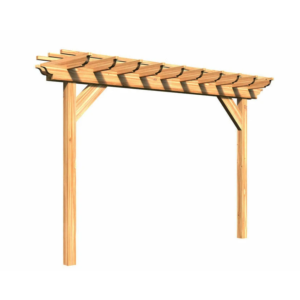 Creekvine Designs Red Cedar Monterrey Pergola – Traditional Outdoor Garden Structure with Solid Wood Frame