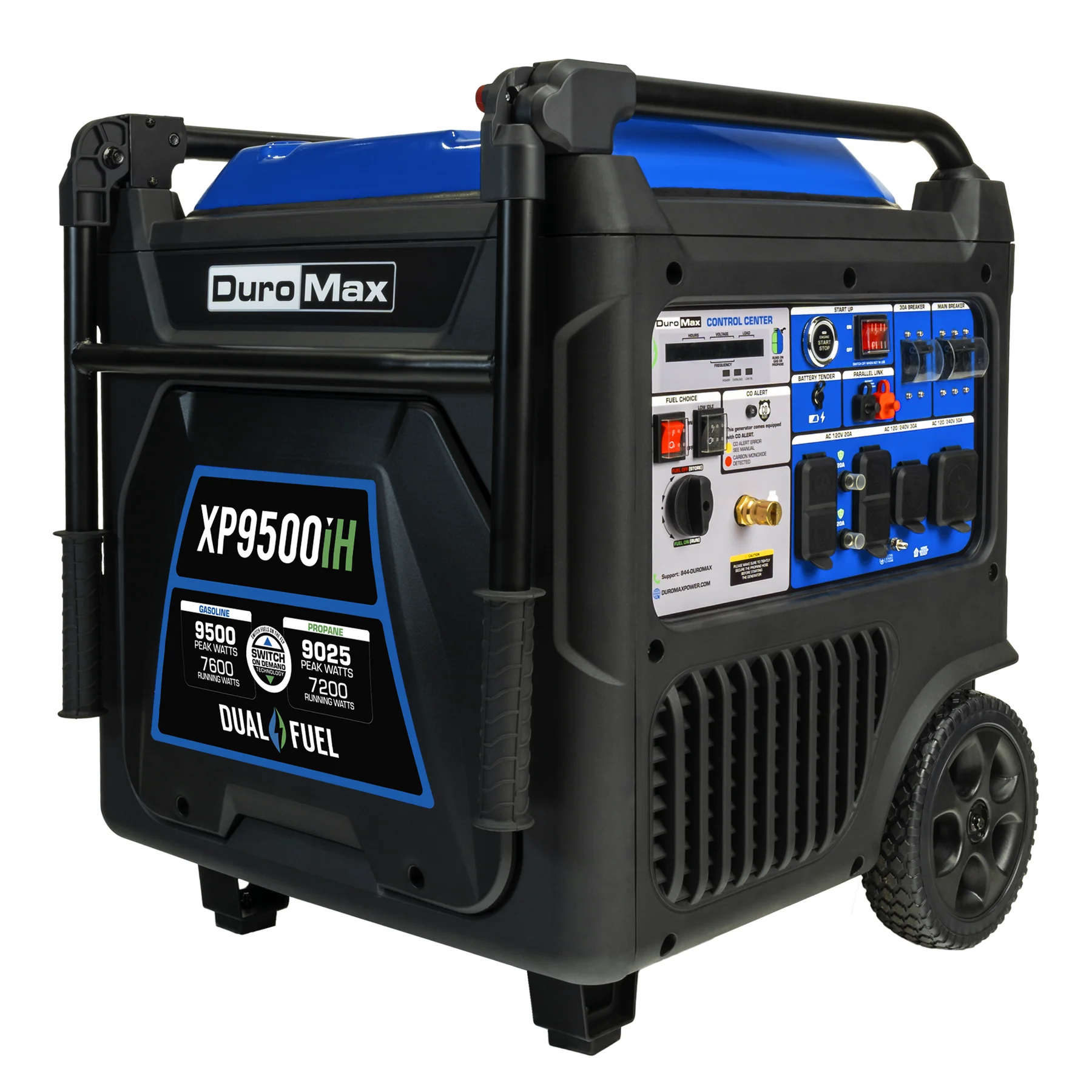 DuroMax 9,500 Watt Portable Dual Fuel Inverter Generator – Quiet, Low THD