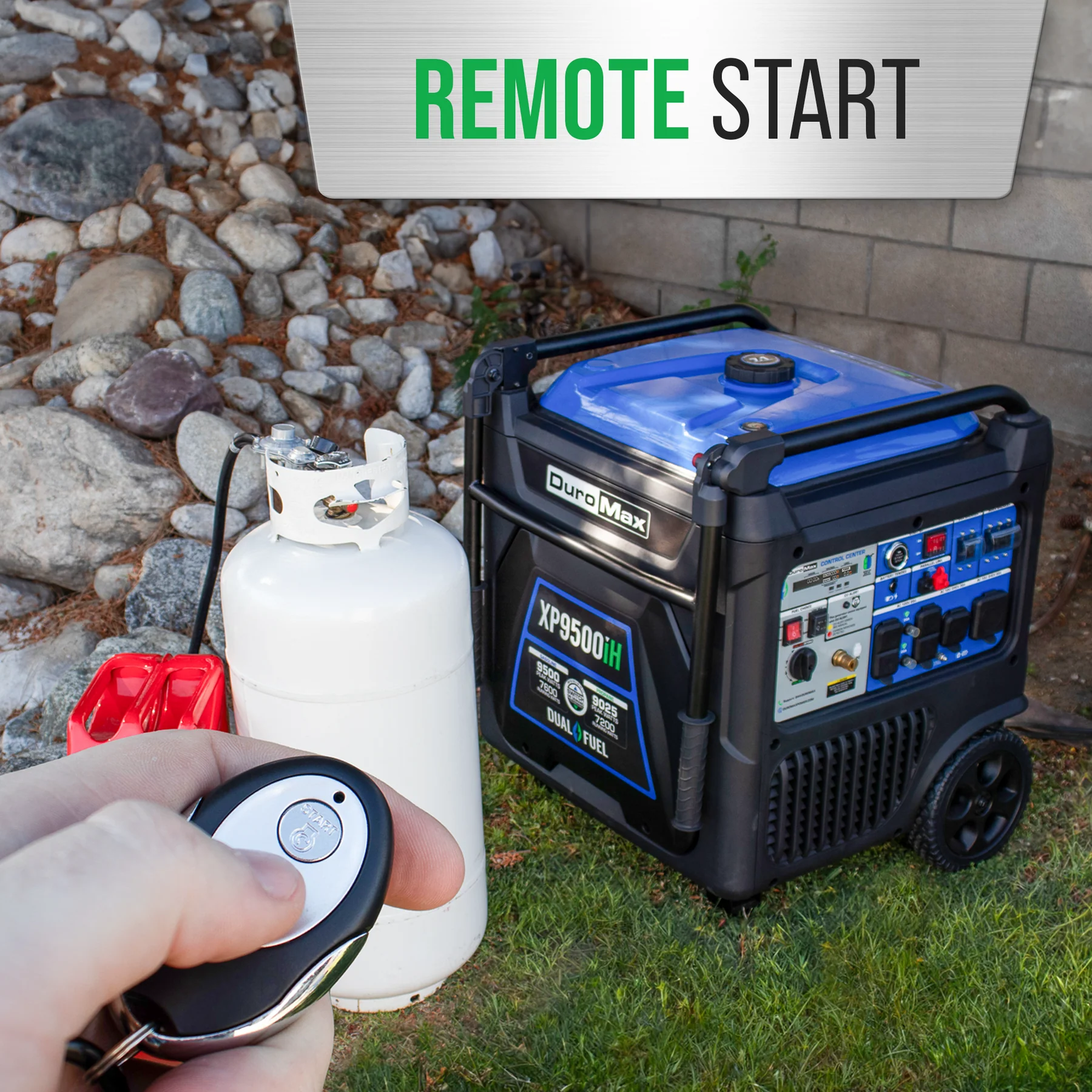 DuroMax 9,500 Watt Portable Dual Fuel Inverter Generator – Quiet, Low THD - Image 2