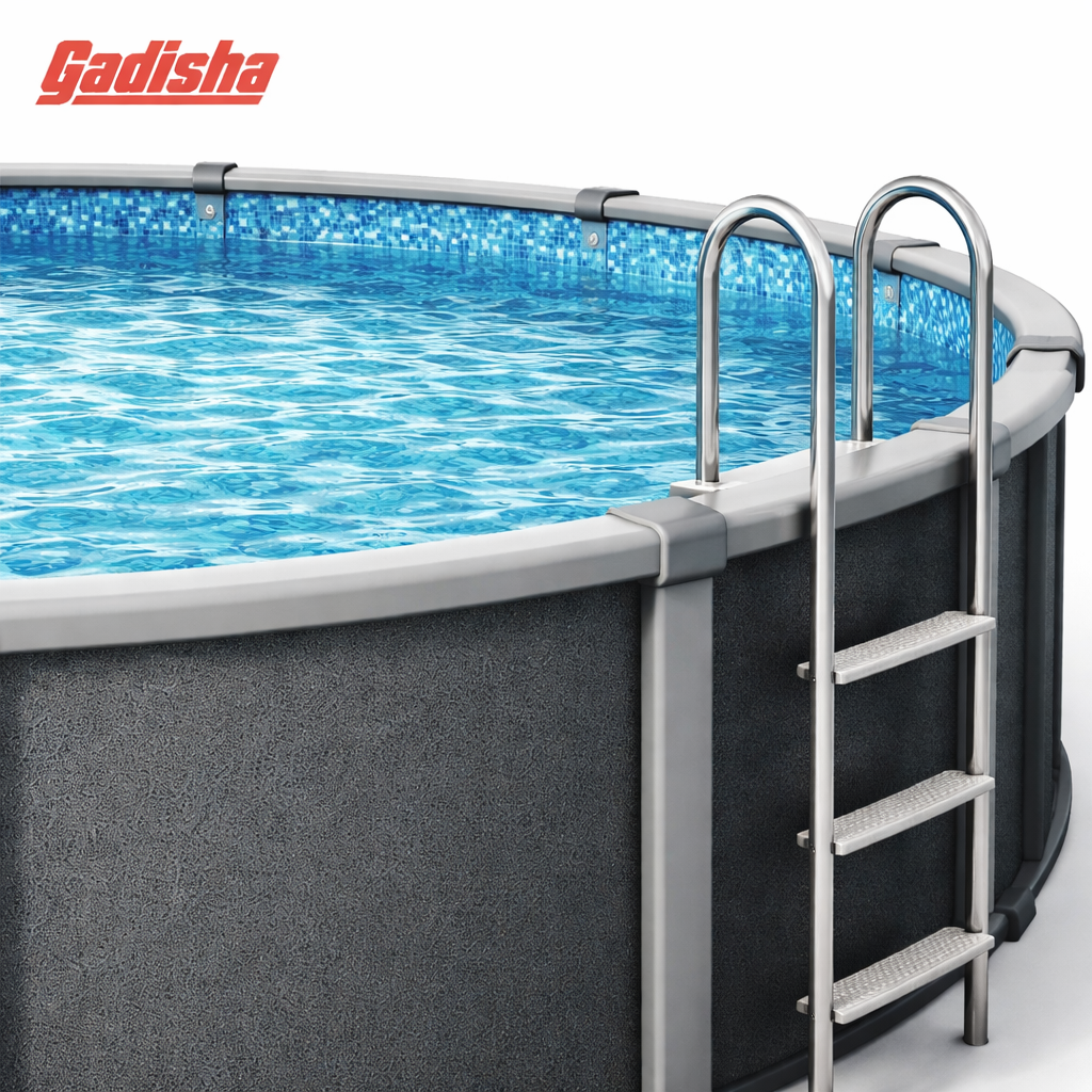 Gadisha Above-Ground Frame Swimming Pool with Ladder - Image 2