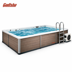 Gadisha Above-Ground Swim Spa / Compact Lap Pool with Heater & Ladder