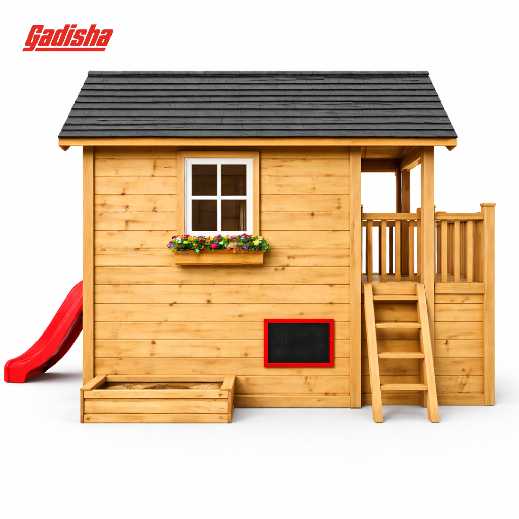 Gadisha Multi-Feature Elevated Wooden Playhouse - Image 2